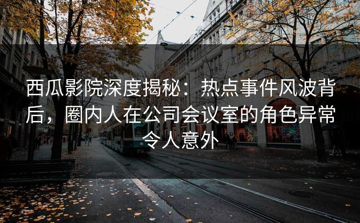 西瓜影院深度揭秘：热点事件风波背后，圈内人在公司会议室的角色异常令人意外